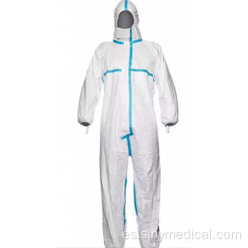 Cat III Tipo 5B/6B Film microporosa desechable Coverall